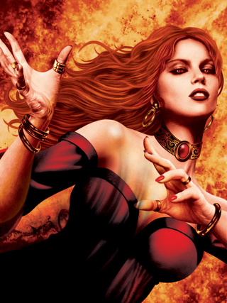 Illustration for article titled My Art Nouveau Vision of George R.R. Martin's Fiery Sorceress, Melisandre